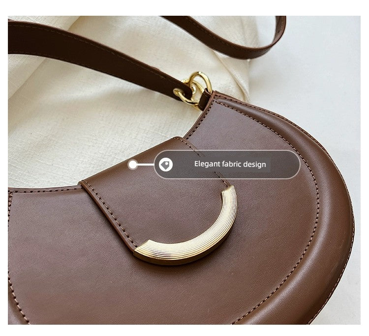 Women's Bag Retro Spring/Summer Popular Hot-Selling Product Saddle Bag