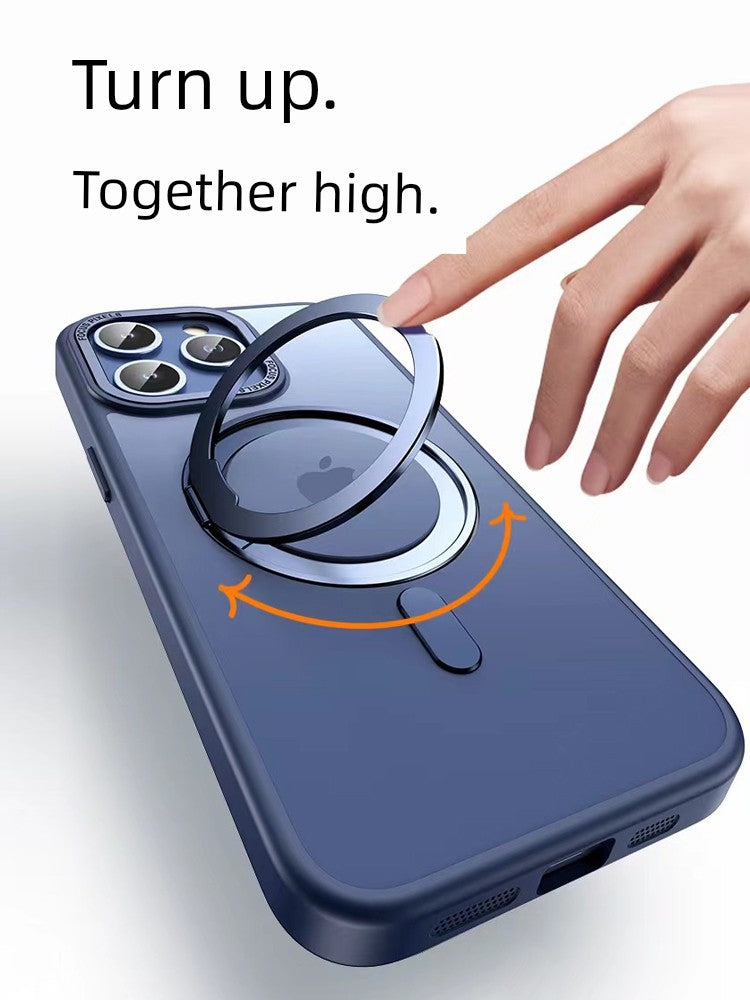 Phone Case Fashion Rotate Stand Anti-Fall Dedicated for Apple