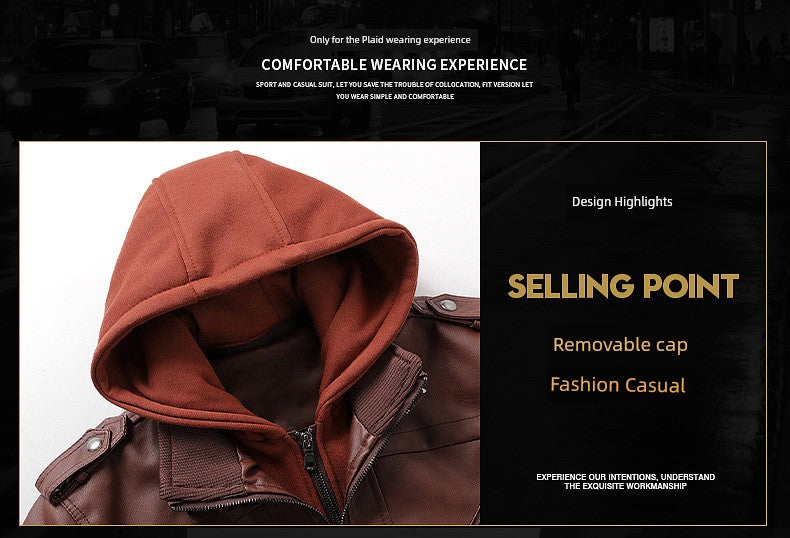 Fashion Leak-Picking Hooded Autumn Loose Casual Motorcycle Clothing