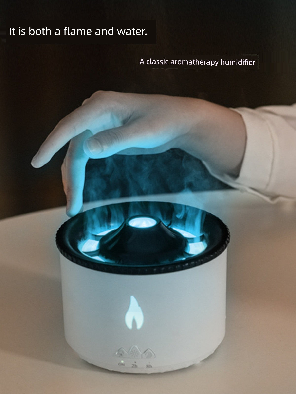 Volcano Bluetooth Audio Ambience Light Good-looking Humidifier