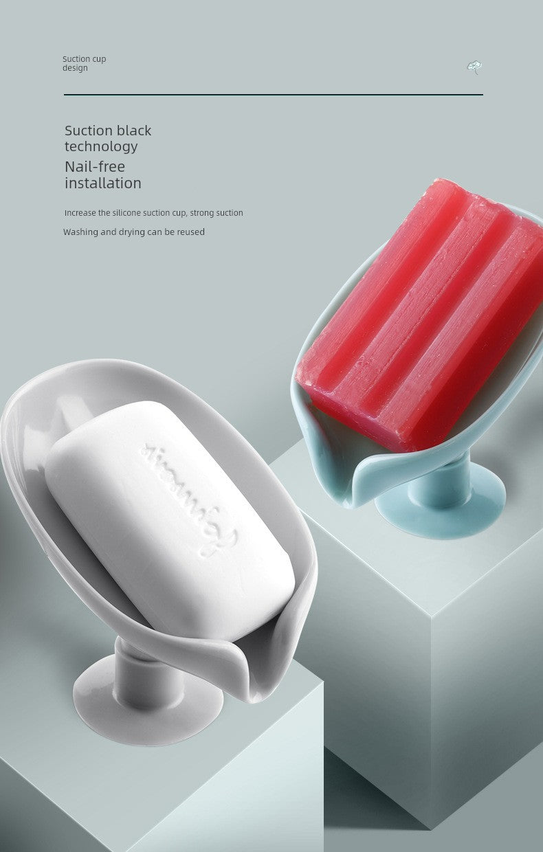 Vertical Punch-Free Drainage Accessible Luxury Handy Gadget Soap Dish