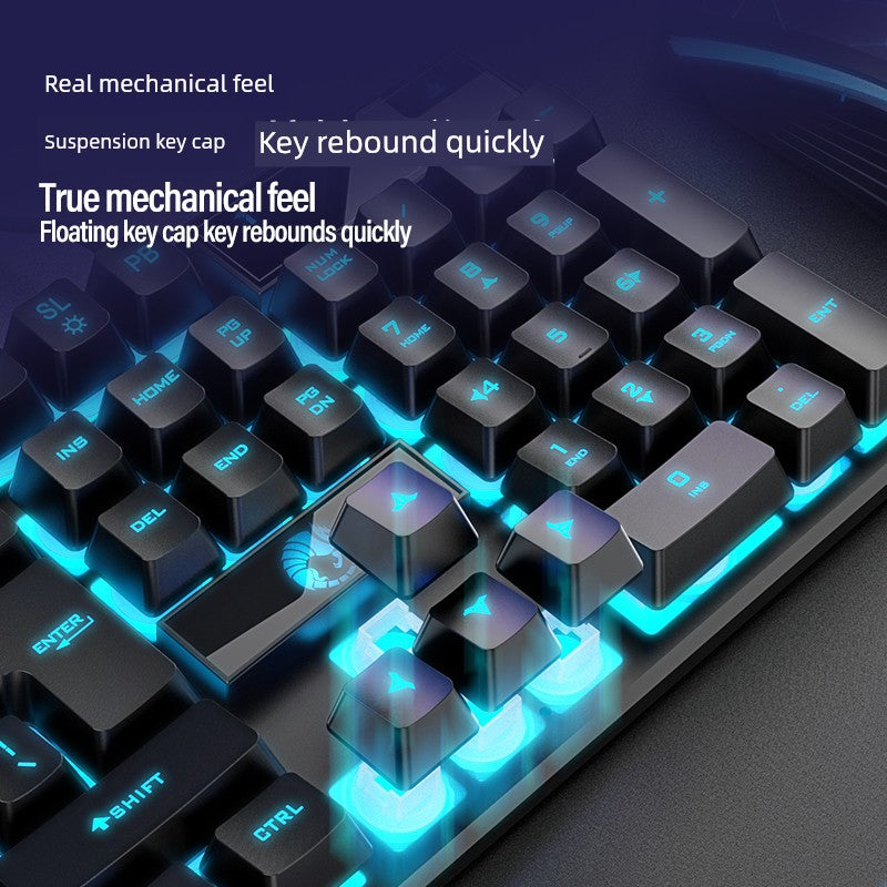 E-Sports Machinery Feel Wired USB Keyboard and Mouse