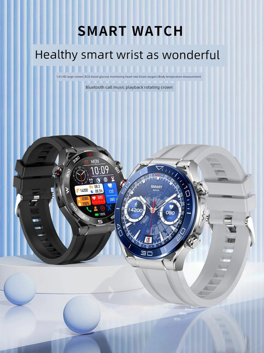 High-Precision round Screen ECG Smart Watch