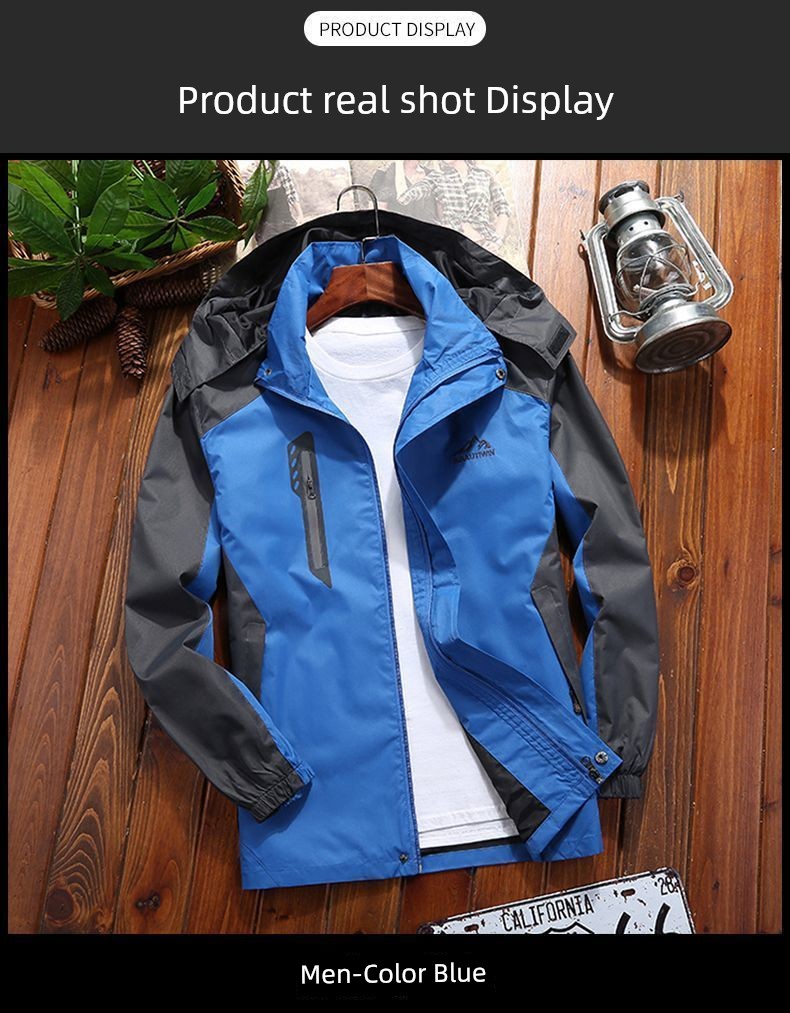 Spring & Fall Mountaineering Clothing Waterproof Loose Raccoon Shell Jacket