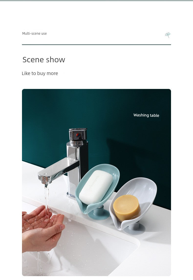 Vertical Punch-Free Drainage Accessible Luxury Handy Gadget Soap Dish