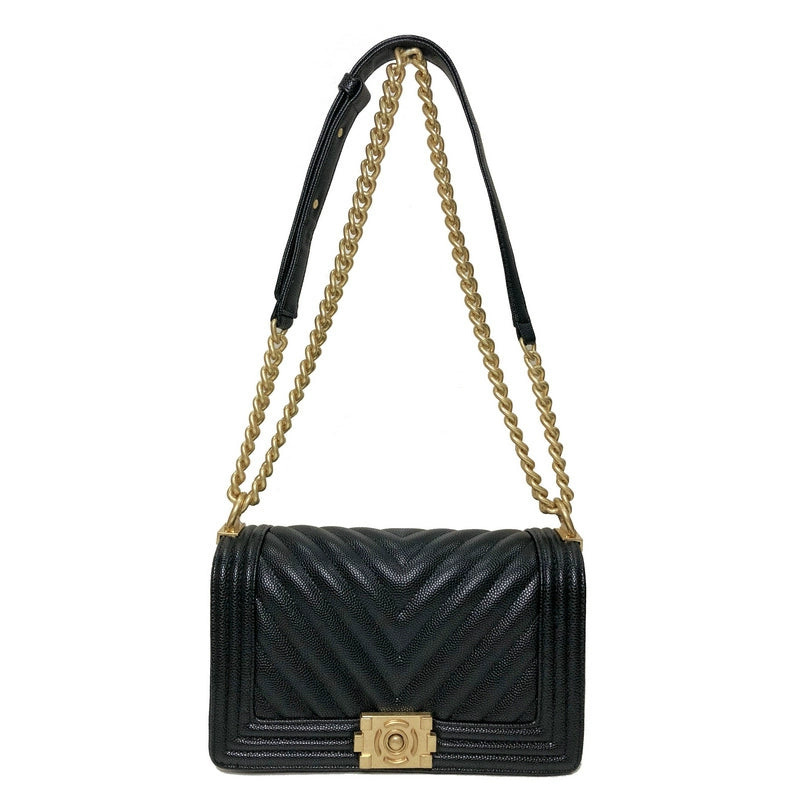 Classic Style Quilted Ball Pattern Lock Shoulder Chain Bag