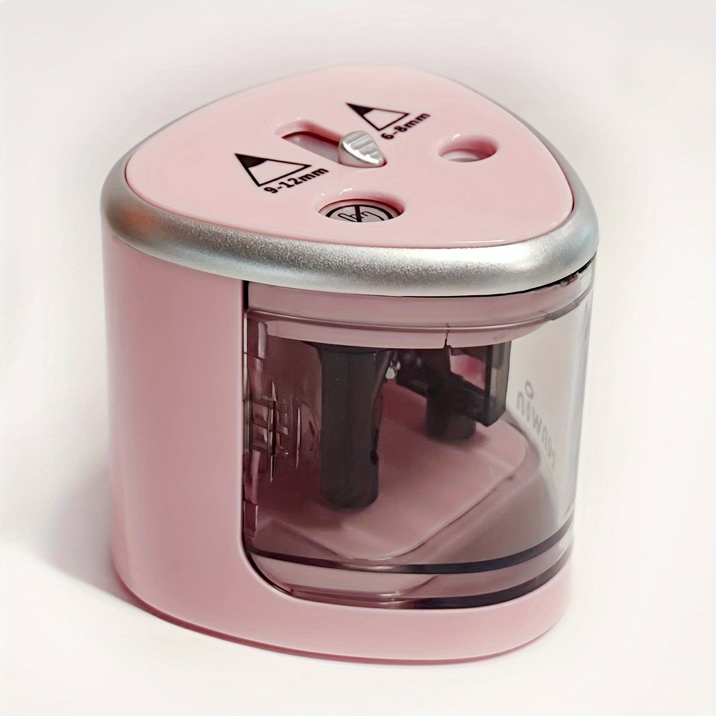 Powerful Dual-hole Semi-automatic Electric Pencil Sharpener - Thick And Thin For Students, Two-hole Pen Turner