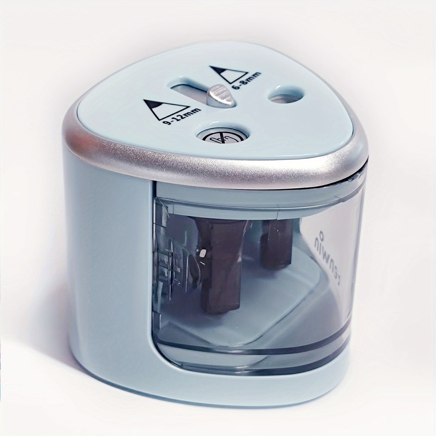 Powerful Dual-hole Semi-automatic Electric Pencil Sharpener - Thick And Thin For Students, Two-hole Pen Turner
